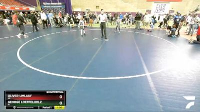 56 lbs Quarterfinal - George Loeffelholz, IA vs Oliver Umlauf, SD