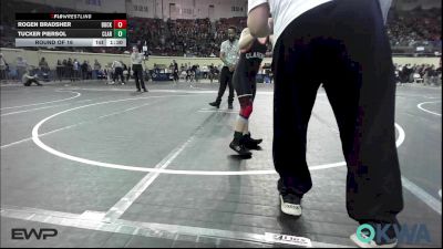 90 lbs Round Of 16 - Rogen Bradsher, Buck Pride Wrestling vs Tucker Piersol, Claremore Wrestling Club