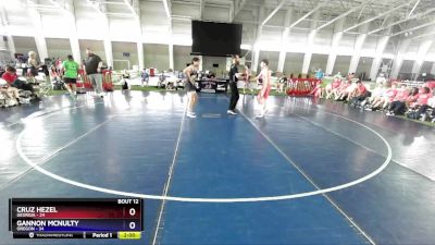 144 lbs Placement Matches (8 Team) - Cruz Hezel, Georgia vs Gannon McNulty, Oregon