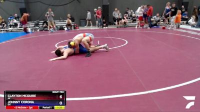 150 lbs Quarterfinal - Clayton McGuire, AK vs Johnny Corona, OR