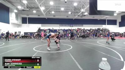 135 lbs Quarterfinal - Ruby Dominguez, Bolt Wrestling vs Zahra Stewart, Threshold