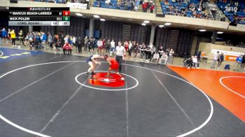 138 lbs Cons. Round 1 - Marcus Beach-Larrieu, Homewood Flossmoor vs Nick Polzin, Unattached
