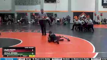 Cons. Round 1 - Jalen Moore, Hammerin Hawks vs Cecilia Aranda, Mount Pleasant Wrestling Club