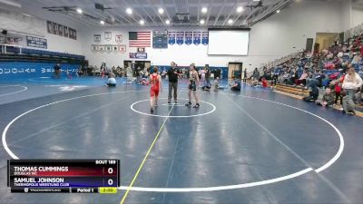 106 lbs Round 2 - Thomas Cummings, Douglas WC vs Samuel Johnson, Thermopolis Wrestling Club