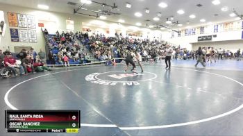 165 lbs Cons. Round 3 - Raul Santa Rosa, Santa Paula vs Oscar Sanchez, Granada Hills