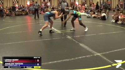 138 lbs Round 3 (10 Team) - Lemiah Berry, PinkWave vs Angelina Watson, MGW-Power Punch