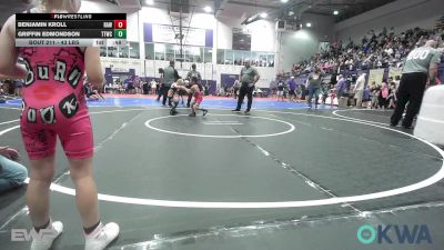 43 lbs Quarterfinal - Benjamin Kroll, Raw Wrestling Club vs Griffin Edmondson, Team Tulsa Wrestling Club