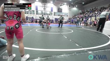 43 lbs Quarterfinal - Benjamin Kroll, Raw Wrestling Club vs Griffin Edmondson, Team Tulsa Wrestling Club
