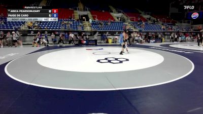 155 lbs Champ. Rd Of 128 - Arica Pearsonleary, NY vs Paige De Caro, NJ