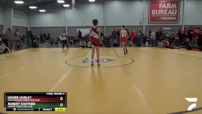 119 lbs Cons. Round 5 - Xavier Hurley, Williamsburg Wrestling Club vs Robert Kantner, Legend Wrestling Club