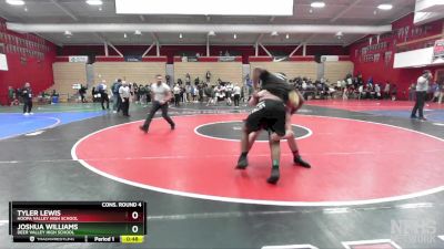 217 lbs Cons. Round 4 - Tyler Lewis, Hoopa Valley High School vs Joshua Williams, Deer Valley High School