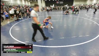 67 lbs Champ. Round 3 - Hudson Burns, Sebolt Wrestling Academy vs Kyler Meese, Hawks Wrestling Club (Lincoln)