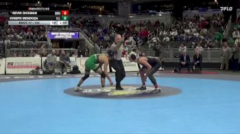 120 lbs Champ. Round 1 - Revin Dickman, Brownsburg vs Joseph Mendoza, Benton Central