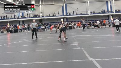 141 lbs Round Of 32 - Khimari Manns, Brown vs Matthew Martino, Princeton