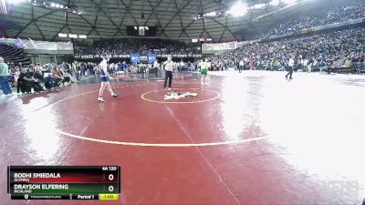 4A 120 lbs Cons. Round 3 - Drayson Elfering, Richland vs Bodhi Smiedala, Olympia