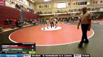 182 lbs 5th Place Match - Andrew Collins, Barlow vs Garrett Cappalonga, Cleveland