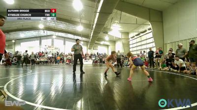 62 lbs 3rd Place - Autumn Brigge, Mojo Grappling Academy vs Kynslee Church, Team Tulsa Wrestling Club