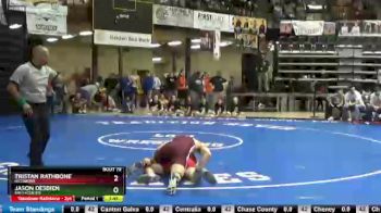 170 lbs Champ. Round 1 - Tristan Rathbone, Hillsboro vs Jason Desbien, Smith Center