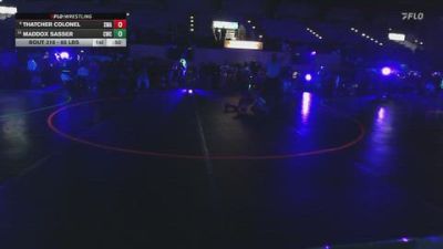 65 lbs Champ. Rd Of 16 - Maddox Sasser, Champions Wrestling Club vs Thatcher Colonel, Sublime Wrestling Academy