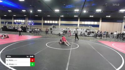 82 lbs Consi Of 8 #2 - Nathan Nieto, Juggernaut WC vs Wesley Alves, Spring Hills WC