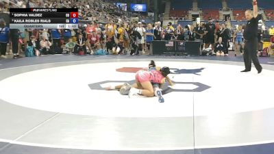 95 lbs Quarters - Sophia Valdez, Colorado vs Kaila Robles Rials, California