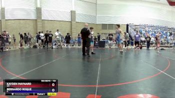 113 lbs Champ. Round 1 - Kayden Maynard, WV vs Bernardo Roque, IL