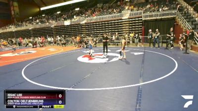 67 lbs Quarterfinal - Issac Lee, High Plains Thunder Wrestling Club vs Colton Oeltjenbruns, Green River Grapplers Wrestling