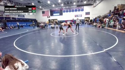 190 lbs Cons. Round 3 - Joey Mohren, Burns/Pine Bluffs vs Evan Molinar Muela, South