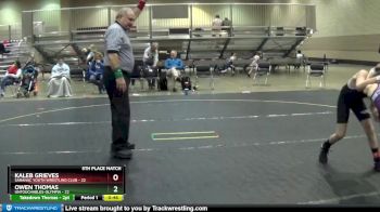 82 lbs Finals (8 Team) - Kaleb Grieves, Saranac Youth Wrestling Club vs Owen Thomas, Untouchables-Olympia