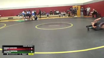 145 lbs Champ. Round 2 - Izaiah Sanchez, Aztec vs Lucian Simpson, Desert Ridge