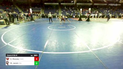 138 lbs Consi Of 32 #1 - Derek Massey, Fairfield Warde vs Mathew Jacob, Concord-Carlisle