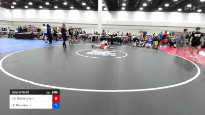 132 lbs Consi Of 16 #2 - Zander Samargia, Al vs Brock Gunnels, Ga