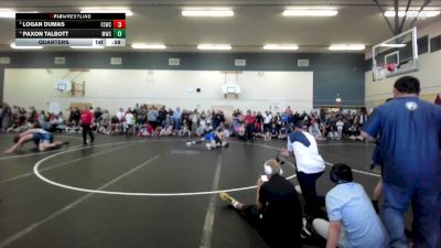 106-113 lbs Quarters - Logan Dumas, Fighting Squirrels Wrestling Club vs Paxon Talbott, Middleton Wrestling Club