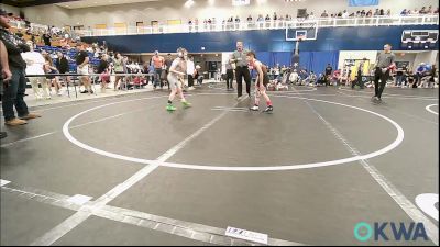 70 lbs Rr Rnd 2 - Boone Hayes, Weatherford Youth Wrestling vs Creed Bruens, Carl Albert