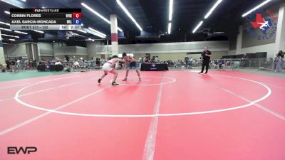 132 lbs Consi Of 16 #1 - Corbin Flores, Ryse Wrestling Club vs Axel Garcia-Moncada, Hillcrest High School Wrestling