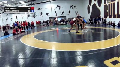 131 A Quarterfinal - Jania Dunigan, Schreiner University vs Hannah Palise, Grand Valley State University