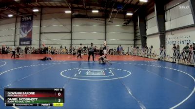 100 lbs Rd# 8- 12:30pm Saturday Final Pool - Daniel McDermott, NCWAY National Team vs Giovanni Barone, Maryland GOLD