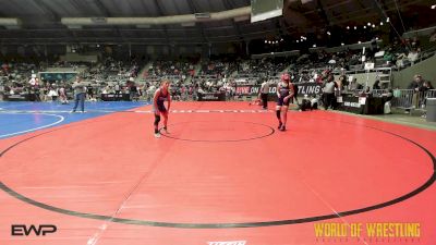 82 lbs Round Of 32 - Kinsley Kaulaity, Chickasha Youth Wrestling vs Jude McCabe, Moyer Elite