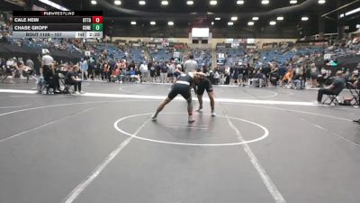 157 lbs Champ. Round 2 - Cale Hein, Ottawa University vs Chase Groff, Concordia (Neb.)
