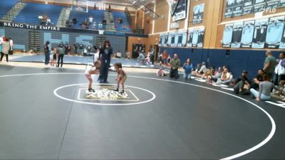 38-44 lbs Round 3 - Adeline Gould, RWC - Roy Wrestling Club vs Josephine Dolly, Sanderson Wrestling Academy