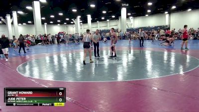 144 lbs Round 4 (16 Team) - Grant Howard, All In vs Jude Peter, Intense Wrestling Club