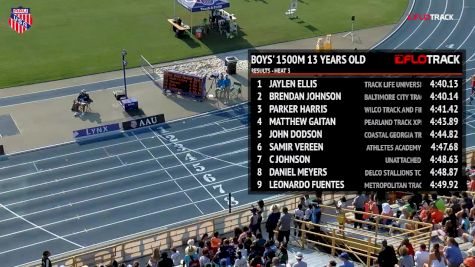 Boys' 1500m, Finals 4 - Age 13