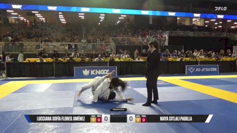 Maya Citlali Padilla vs Lucciana Sofía Flores Jiménez 2025 Pan Kids Jiu-Jitsu IBJJF Championship