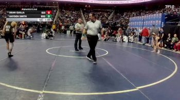 3A 144 lbs Quarterfinal - Hayden Smith, White Oak High School vs Dean Quilla, North Lincoln High School