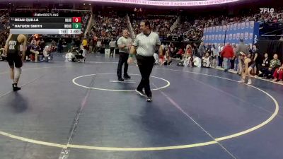 3A 144 lbs Quarterfinal - Hayden Smith, White Oak High School vs Dean Quilla, North Lincoln High School