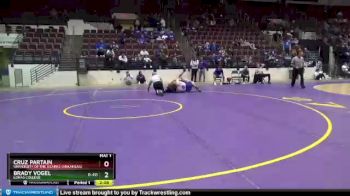 197 lbs Cons. Round 2 - Cruz Partain, University Of The Ozarks (Arkansas) vs Brady Vogel, Loras College