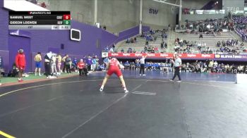 197 lbs Finals (2 Team) - Gideon Loewen, Olivet vs Samuel West, Central