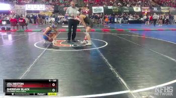 G - 138 lbs Quarterfinal - Sheridan Black, Columbia Falls Girls vs Joli Beston, Wolf Point Girls