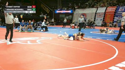 120 Class 2 lbs Quarterfinal - Sydney Stifter, Belton vs Kenadee Mcdowell, Francis Howell