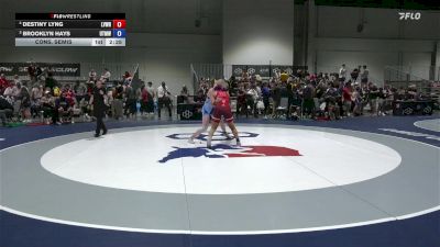 68 lbs Cons. Semis - Destiny Lyng, Lehigh Valley Wrestling RTC vs Brooklyn Hays, USOPTC/ Titan Mercury Wrestling Club (TMWC)